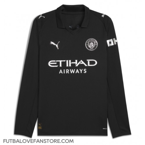Manchester City Vonkajší futbalový dres 2025-26 Dlhy Rukáv Manchester City Vonkajší futbalový dres 2025-26 Dlhy Rukáv
